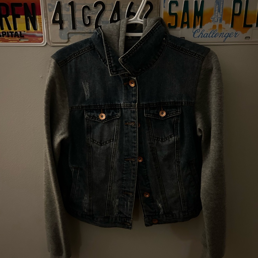 Denim and Gray Jean Jacket